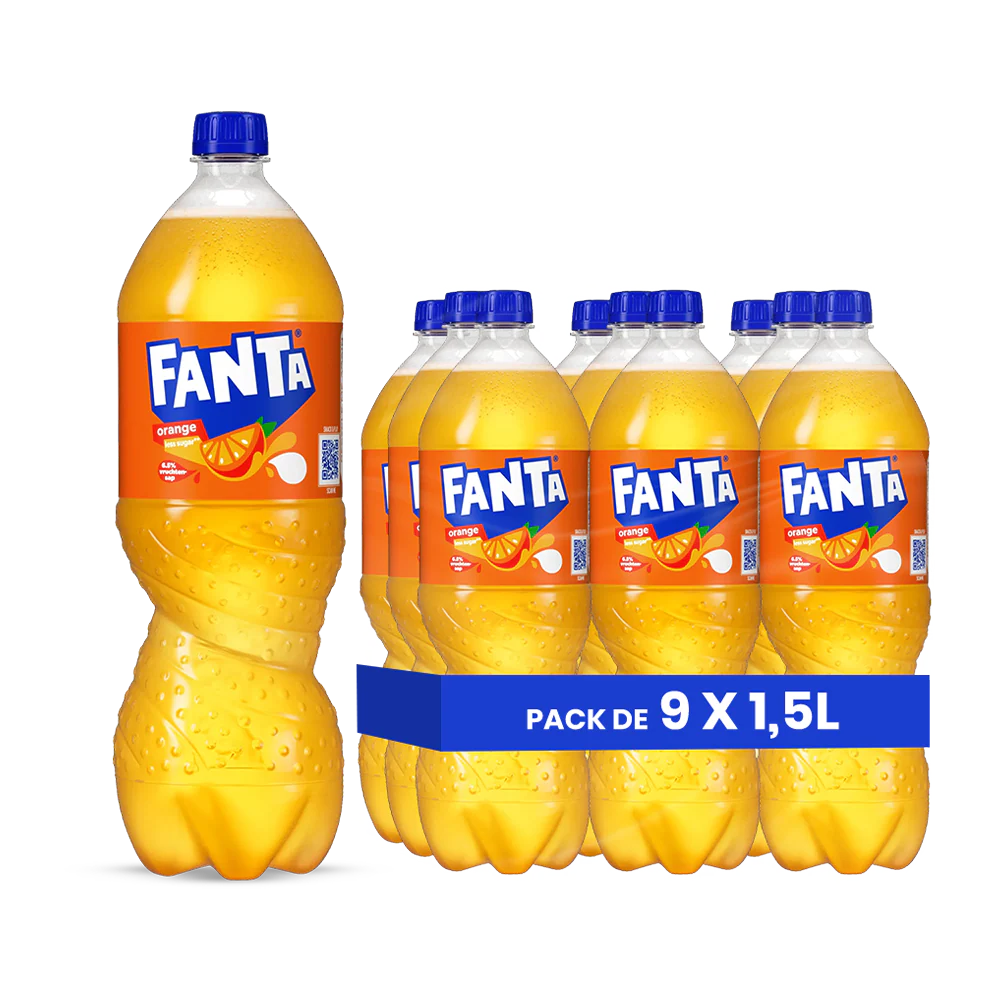 Fanta Orange – Pack 9 x 1,5 L | Boisson Gazeuse