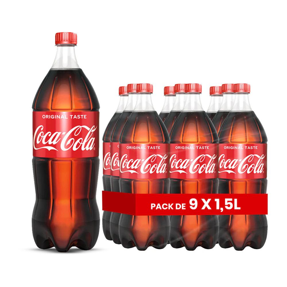 Coca-Cola Original – Pack 9 x 1,5 L | Boisson Gazeuse