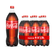 Coca-Cola Original – Pack 9 x 1,5 L | Boisson Gazeuse