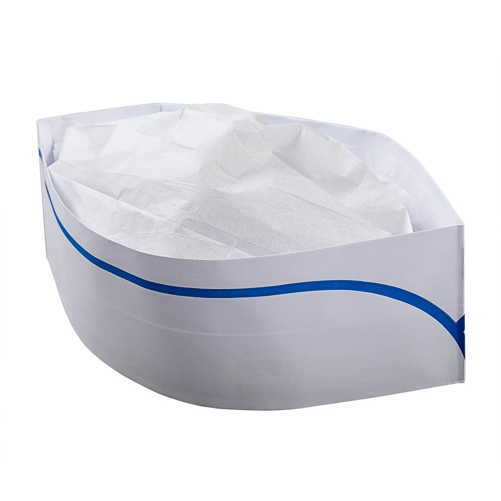Toques de Chef Rayées Bleues – Pack 100 pcs | Vêtements Cuisine