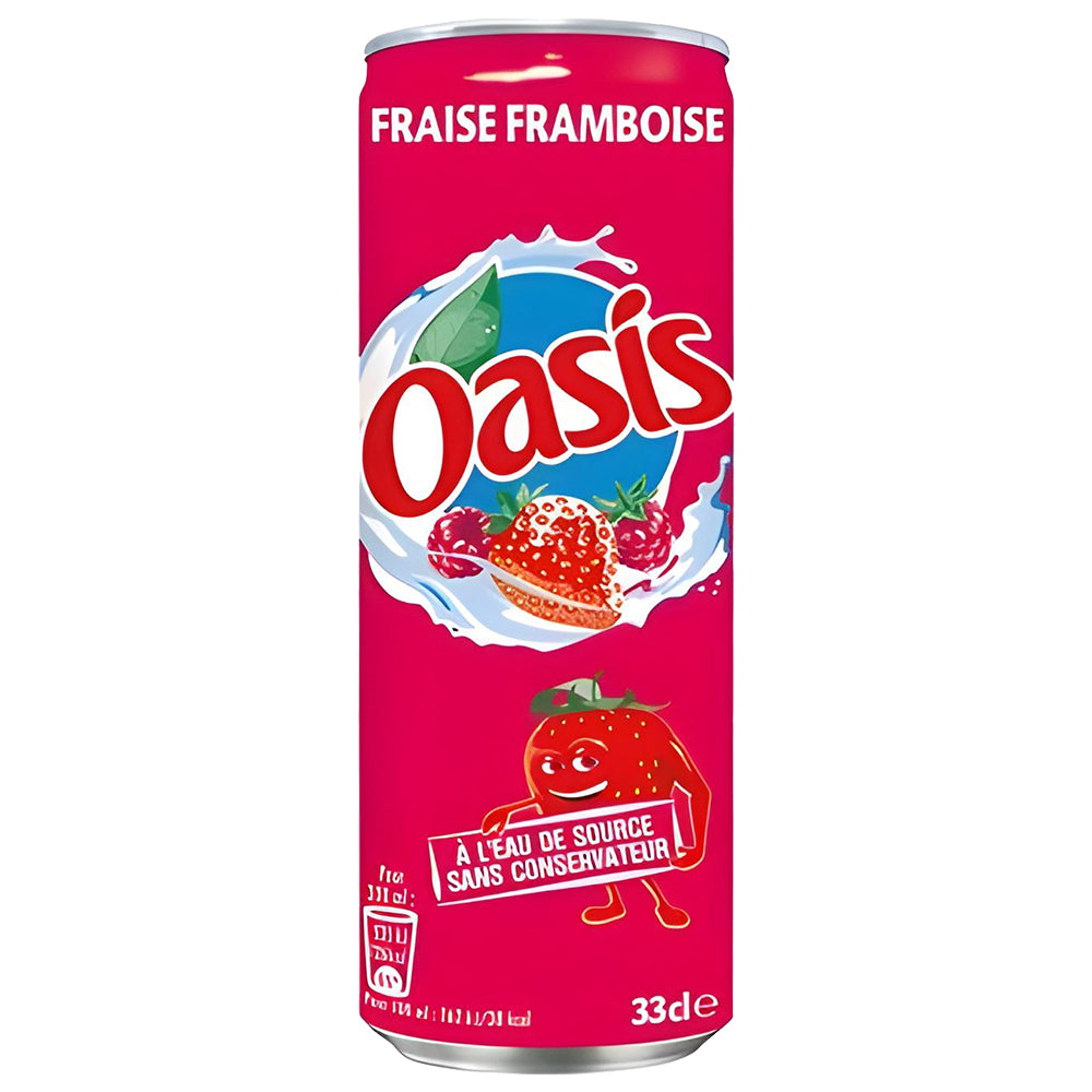 Oasis Fraise Framboise – Pack 24 x 33 cl | Jus de Fruits