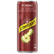 Schweppes Pomme – Pack 24 x 33 cl | Boisson Gazeuse