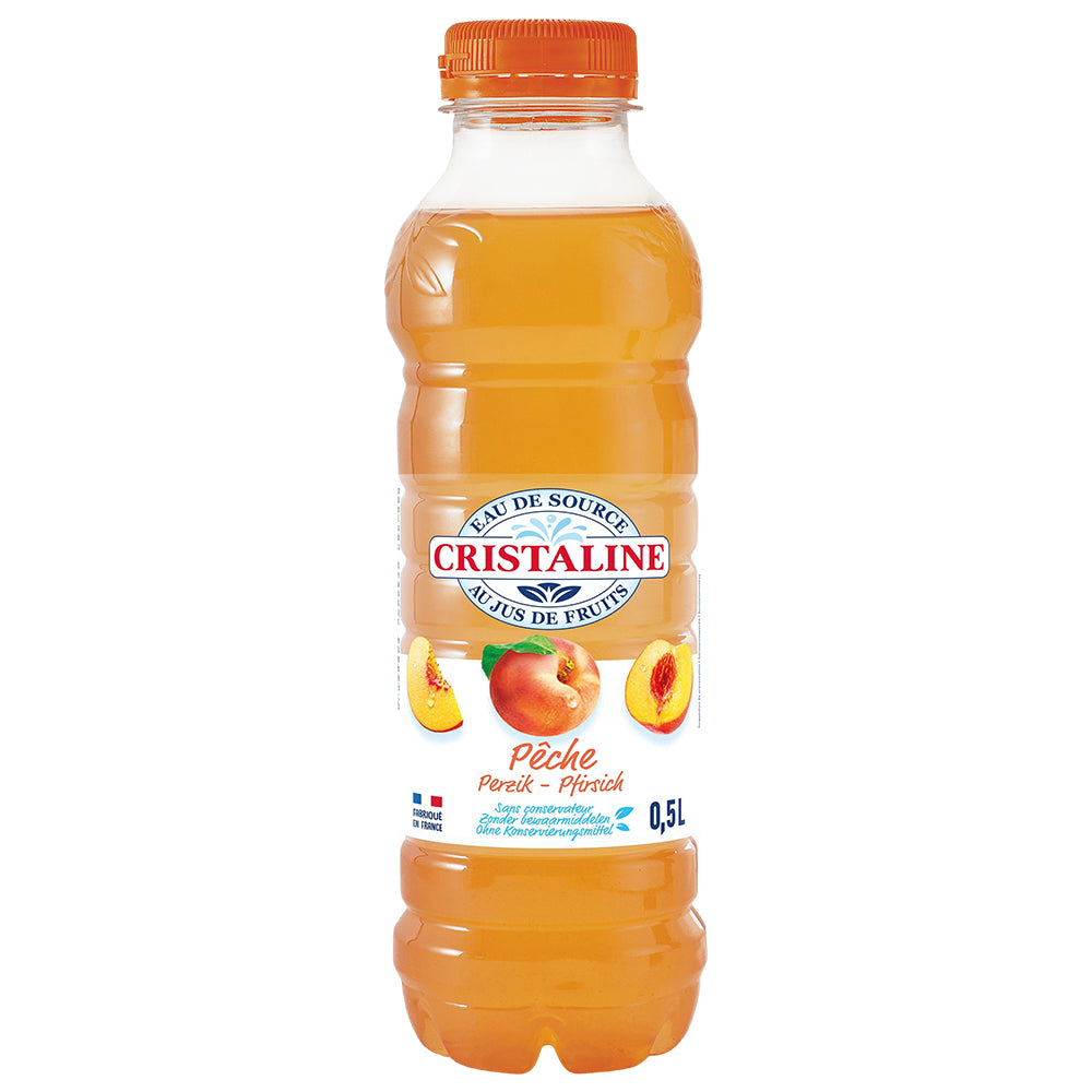 Cristaline Pêche – Pack 24 x 50 cl | Jus de Fruits