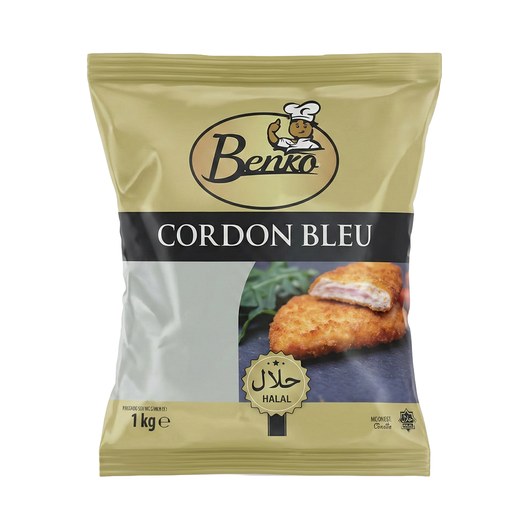 Cordon Bleu de Poulet Surgelé 1kg – Pané et Fromagé