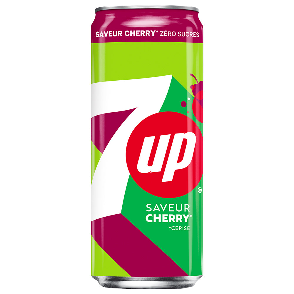 7UP Cherry – Pack 24 x 33 cl | Boisson Gazeuse