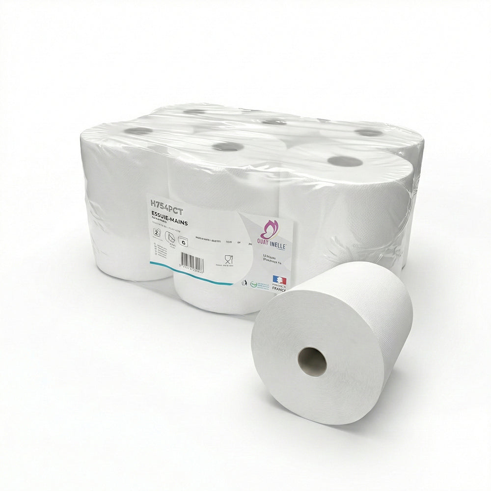 Essuie-Mains Gaufrés – Pack 6 rouleaux