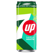 7UP Mojito Zero – Pack 24 x 33 cl | Boisson Gazeuse