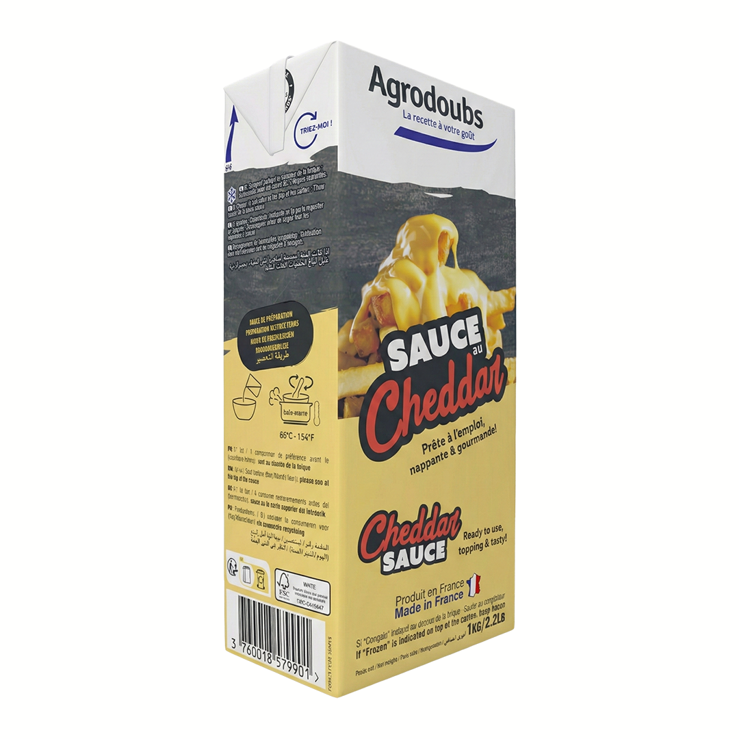 Sauce Cheddar 1 kg – Produits Laitiers Réfrigérés