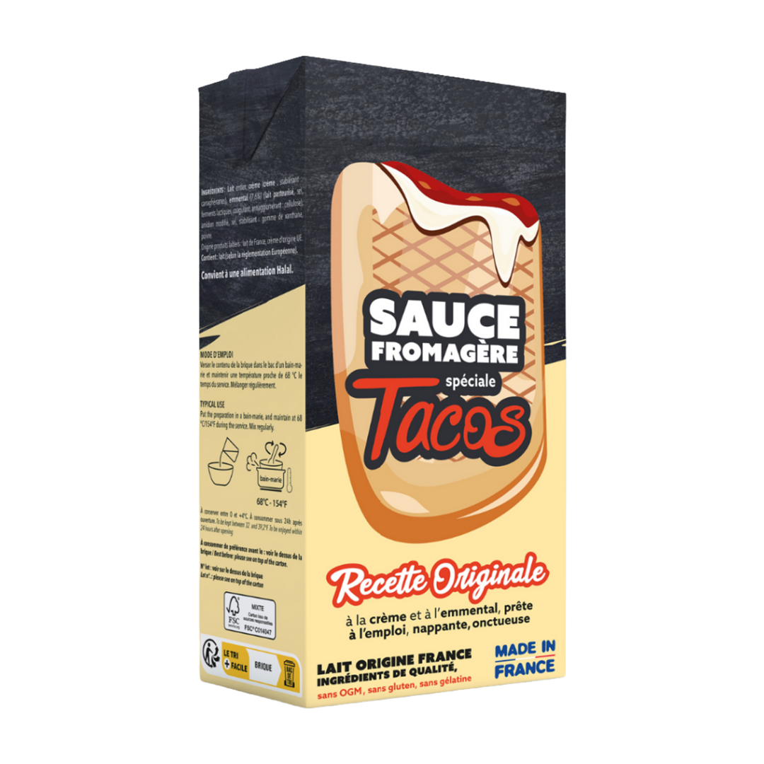Sauce Tacos Fromage – Carton 4 x 1,75 kg