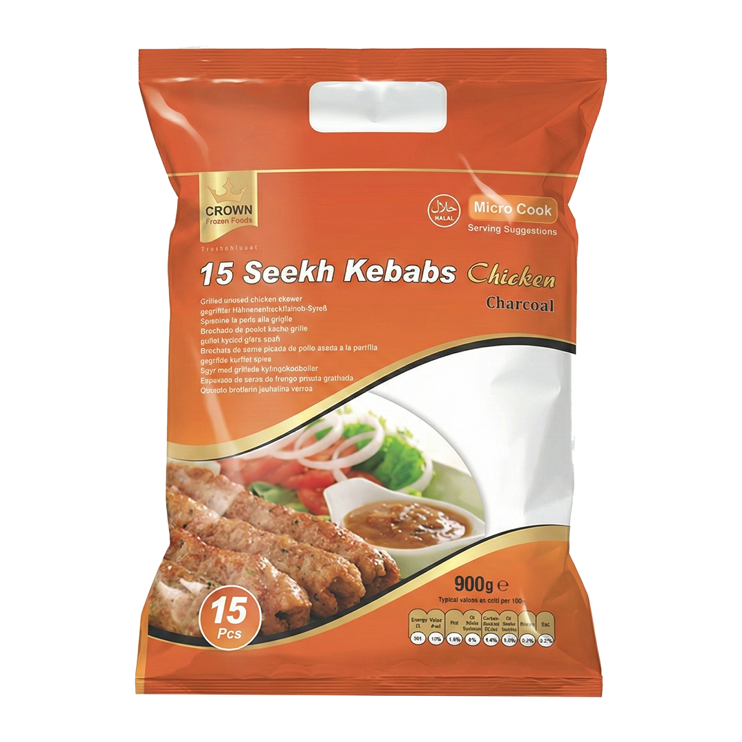 Seekh Kebab à la Viande Surgelé – 15 Pièces